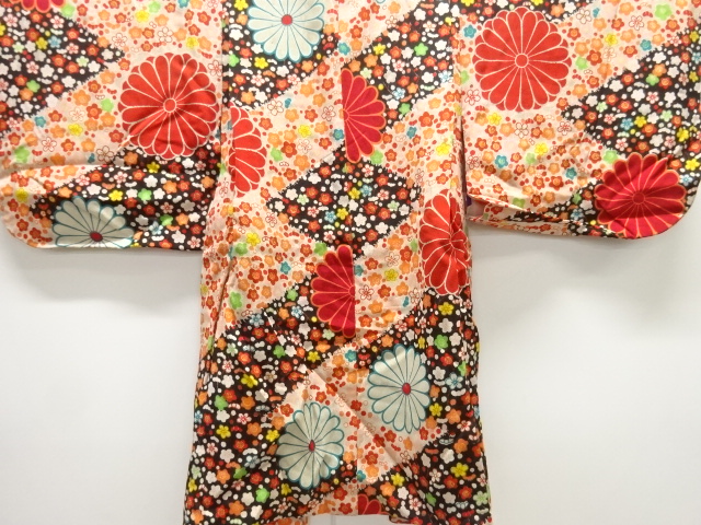 JAPANESE KIMONO / ANTIQUE HAORI / FLOWER